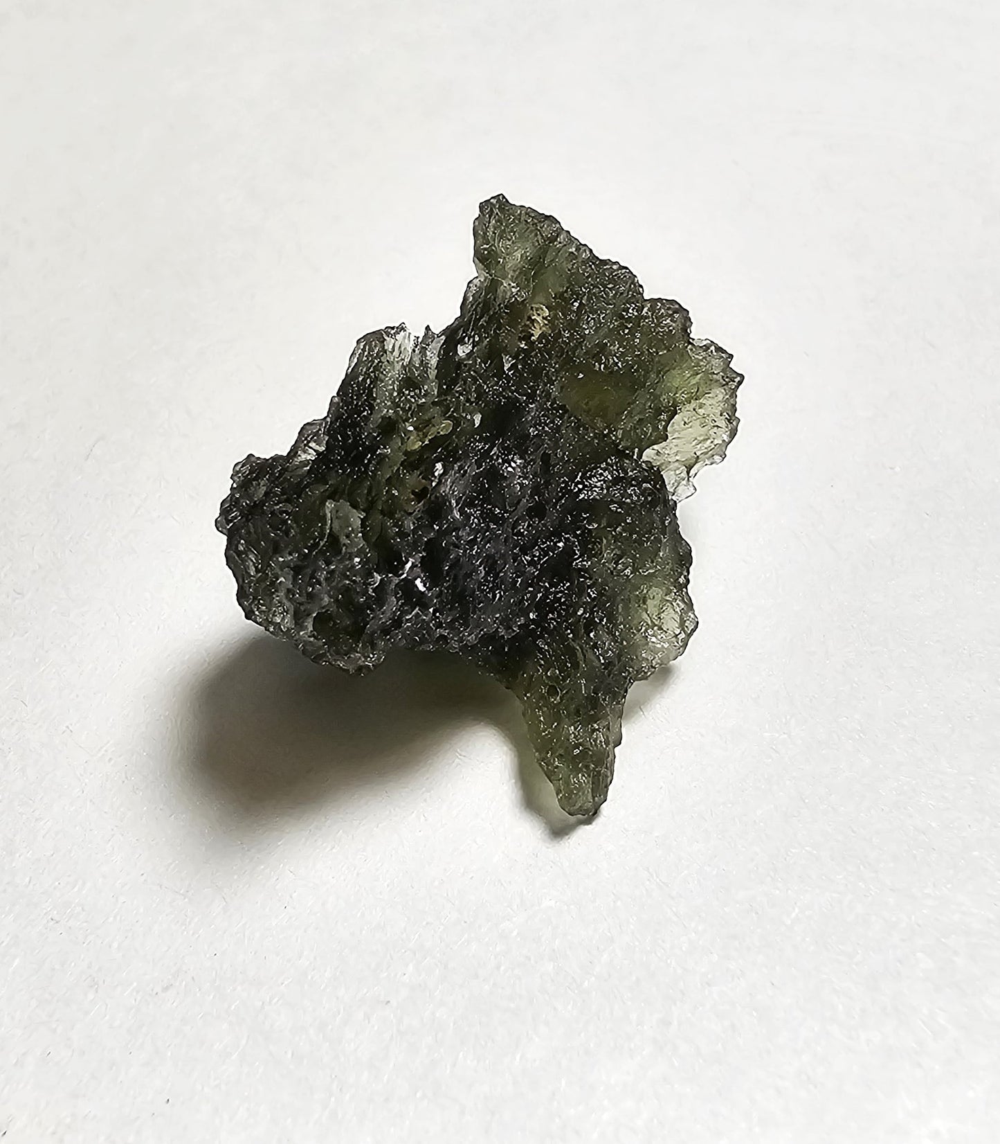 moldavite mineral specimen for sale green glass tektite unique meteorite impact rock and mineral collection