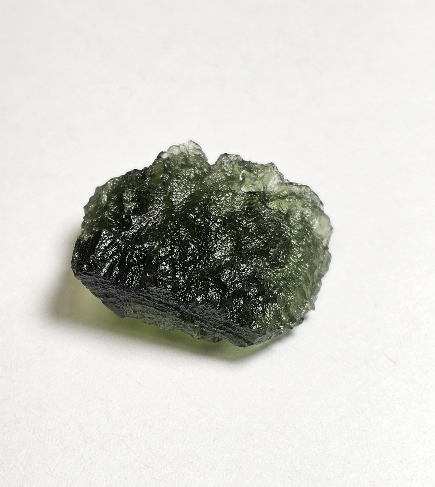 moldavite mineral specimen for sale green glass tektite unique meteorite impact rock and mineral collection