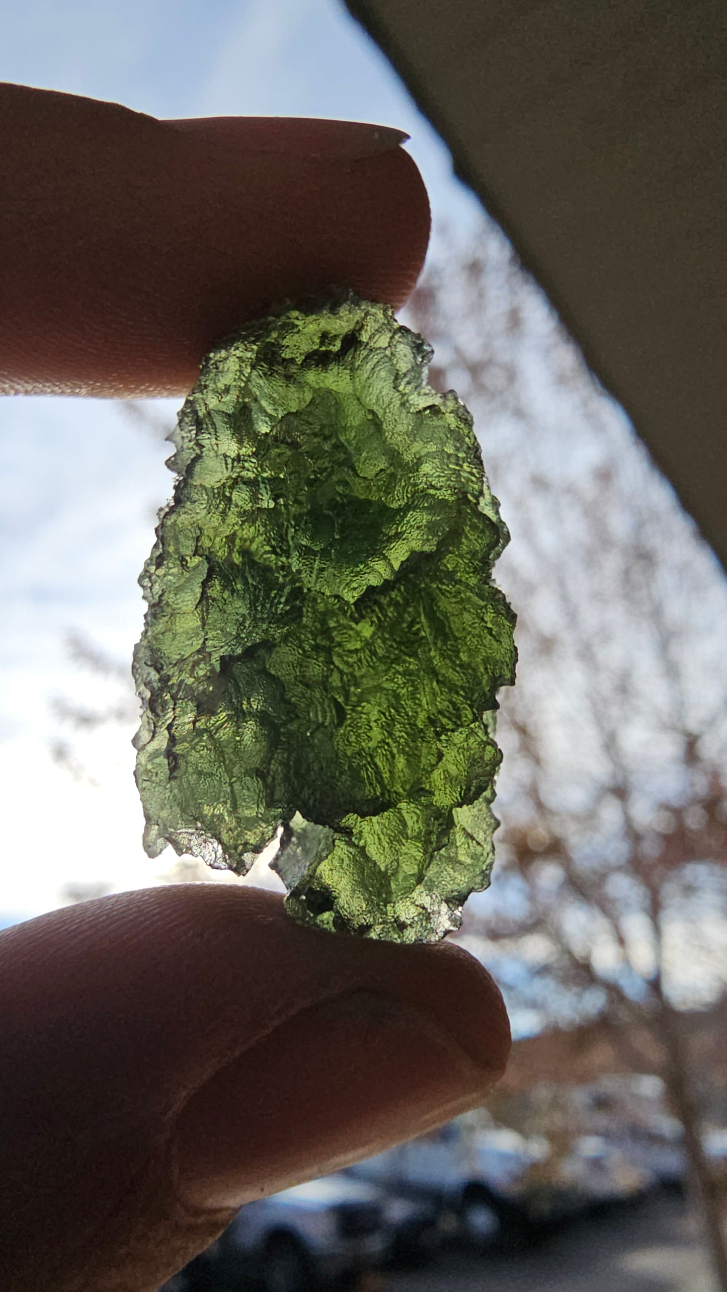 moldavite mineral specimen for sale green glass tektite unique meteorite impact rock and mineral collection