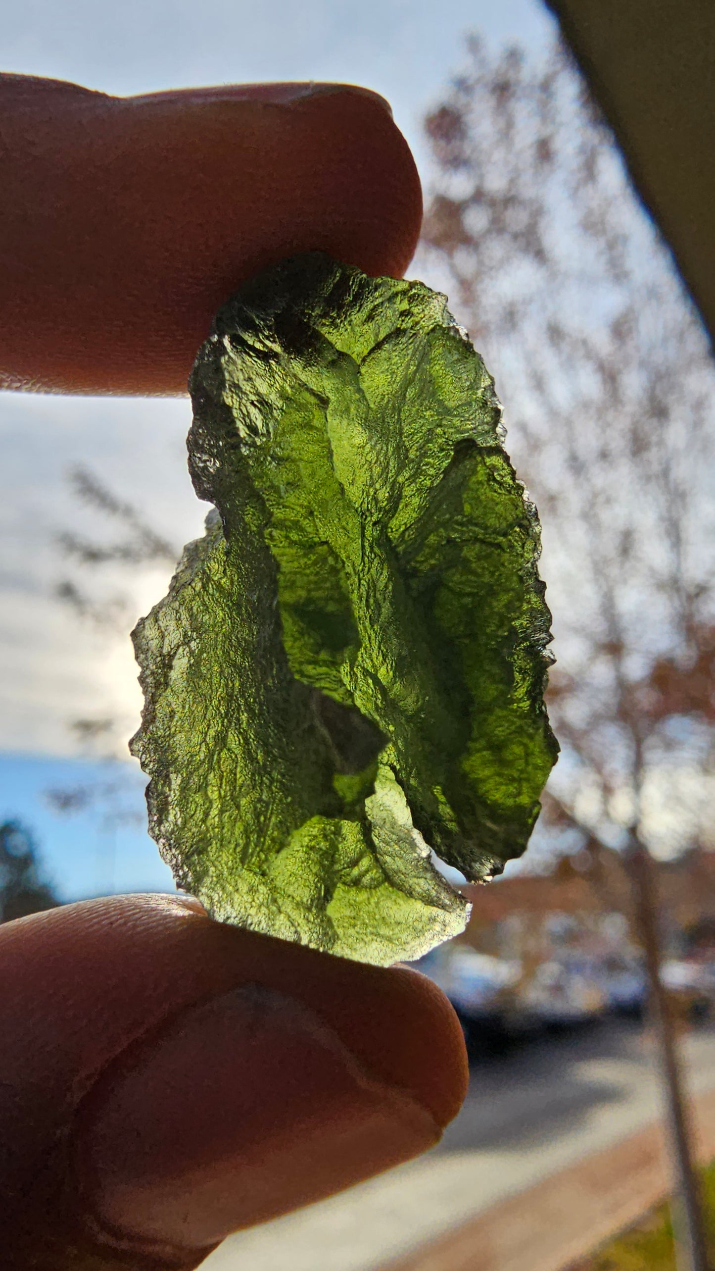moldavite mineral specimen for sale green glass tektite unique meteorite impact rock and mineral collection
