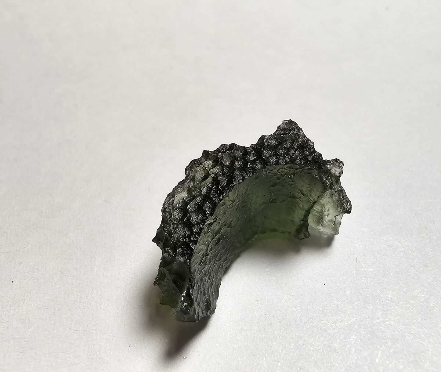 moldavite mineral specimen for sale green glass tektite unique meteorite impact rock and mineral collection