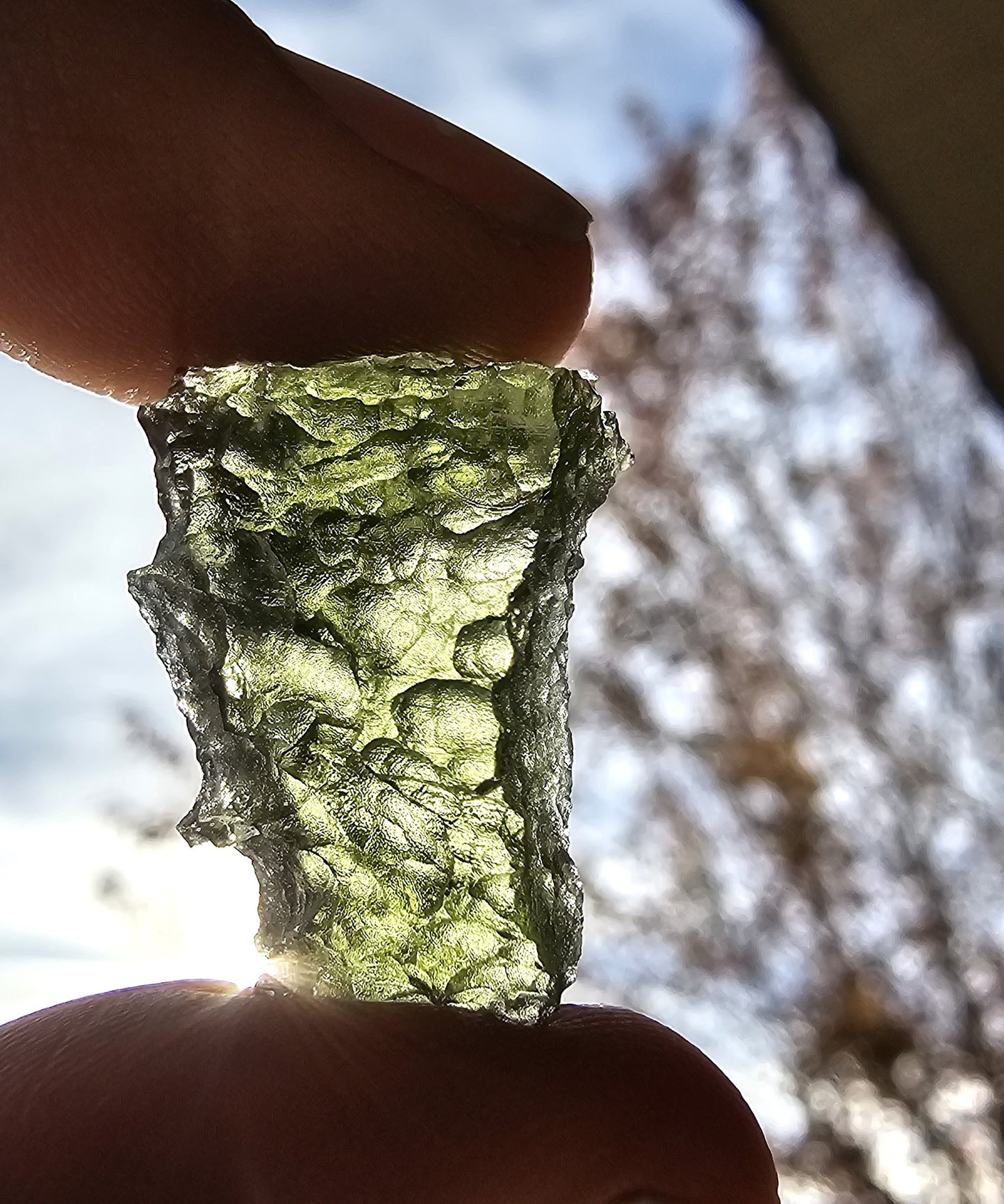 moldavite mineral specimen for sale green glass tektite unique meteorite impact rock and mineral collection