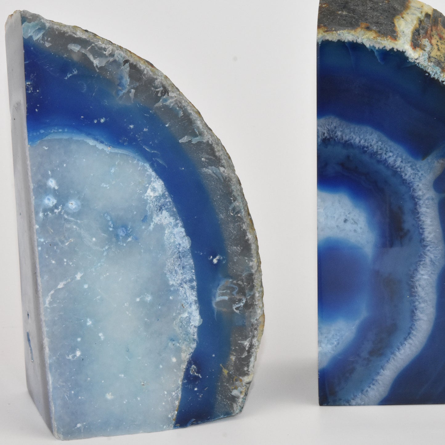 Agate Geode Bookends