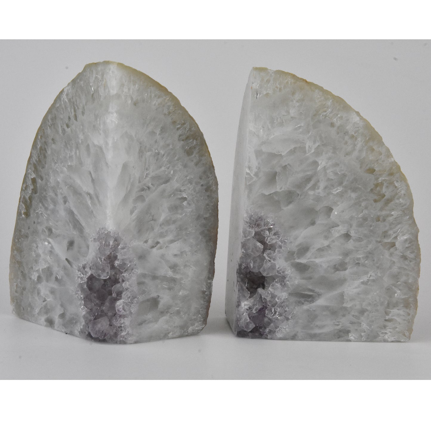 Amethyst Geode Center Natural Bookends
