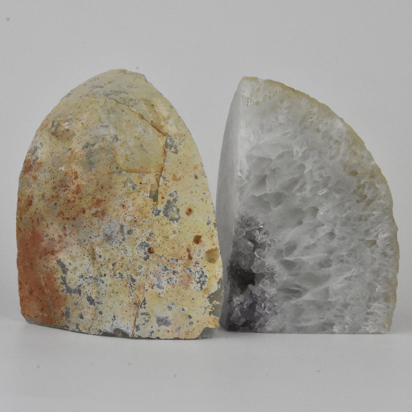 Amethyst Geode Center Natural Bookends