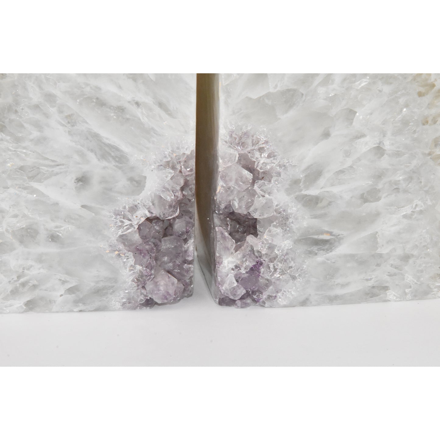 Amethyst Geode Center Natural Bookends