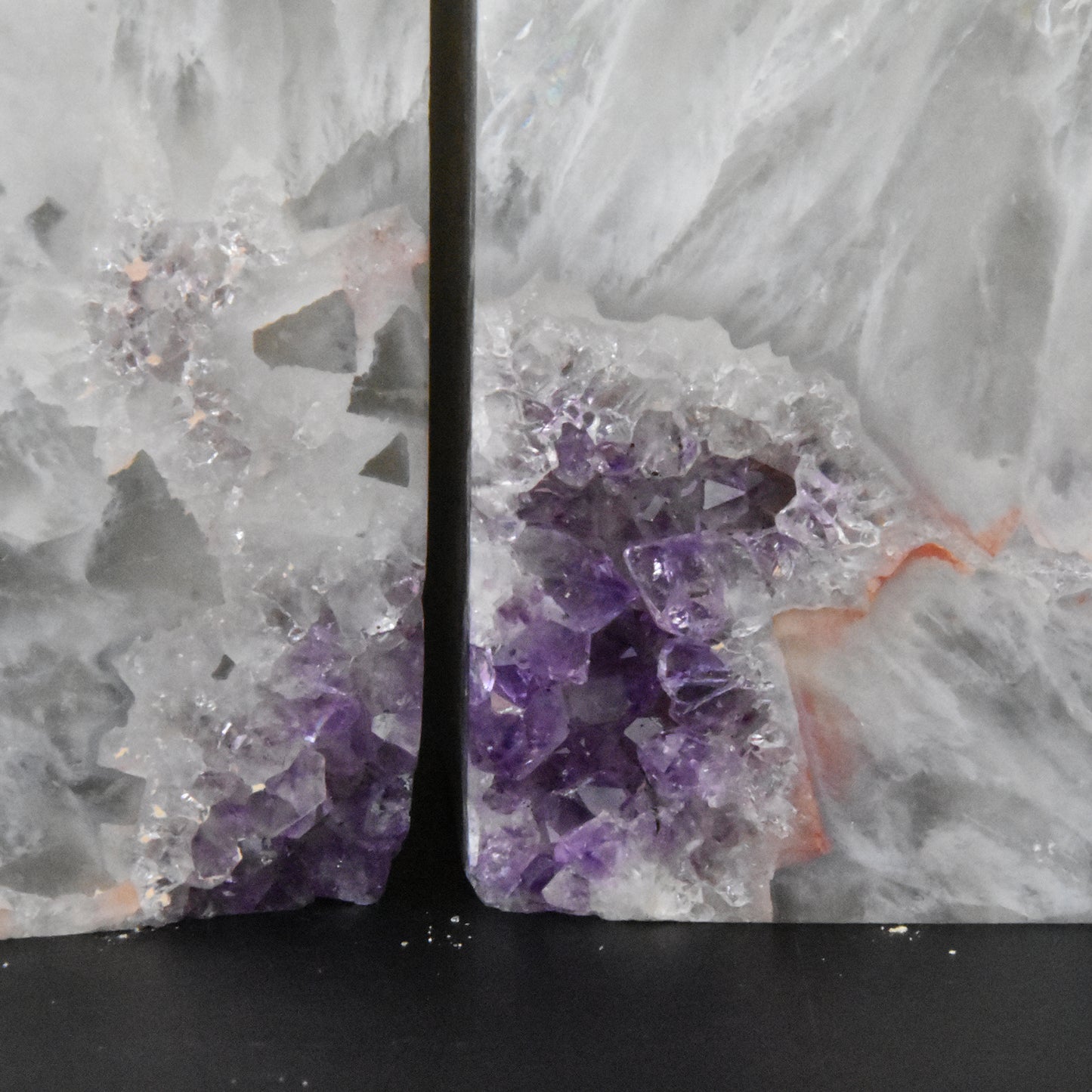 Agate Geode Center Bookends