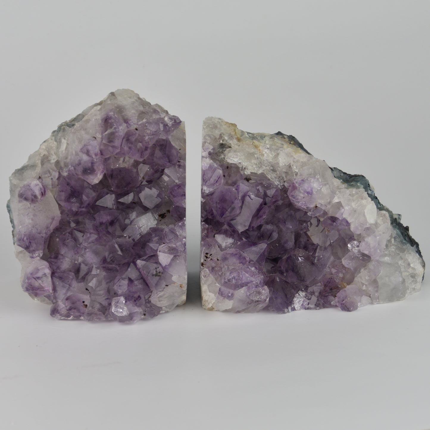 Amethyst Cluster Bookends