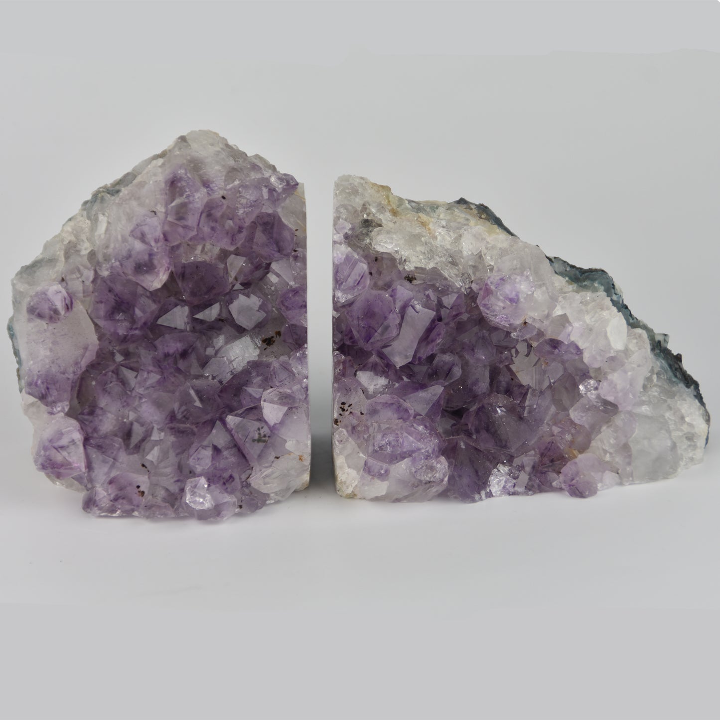 Amethyst Cluster Bookends