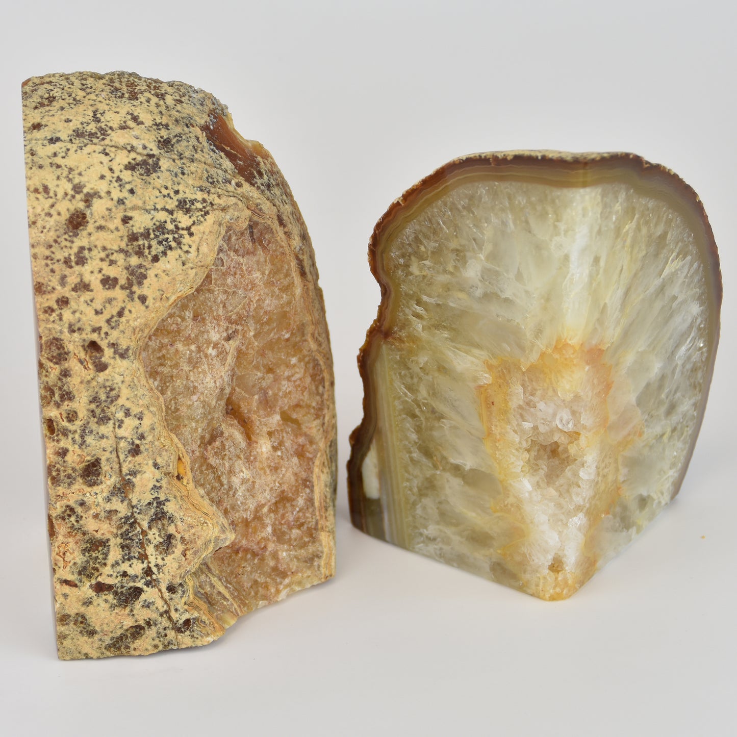 Agate Geode Center Bookend