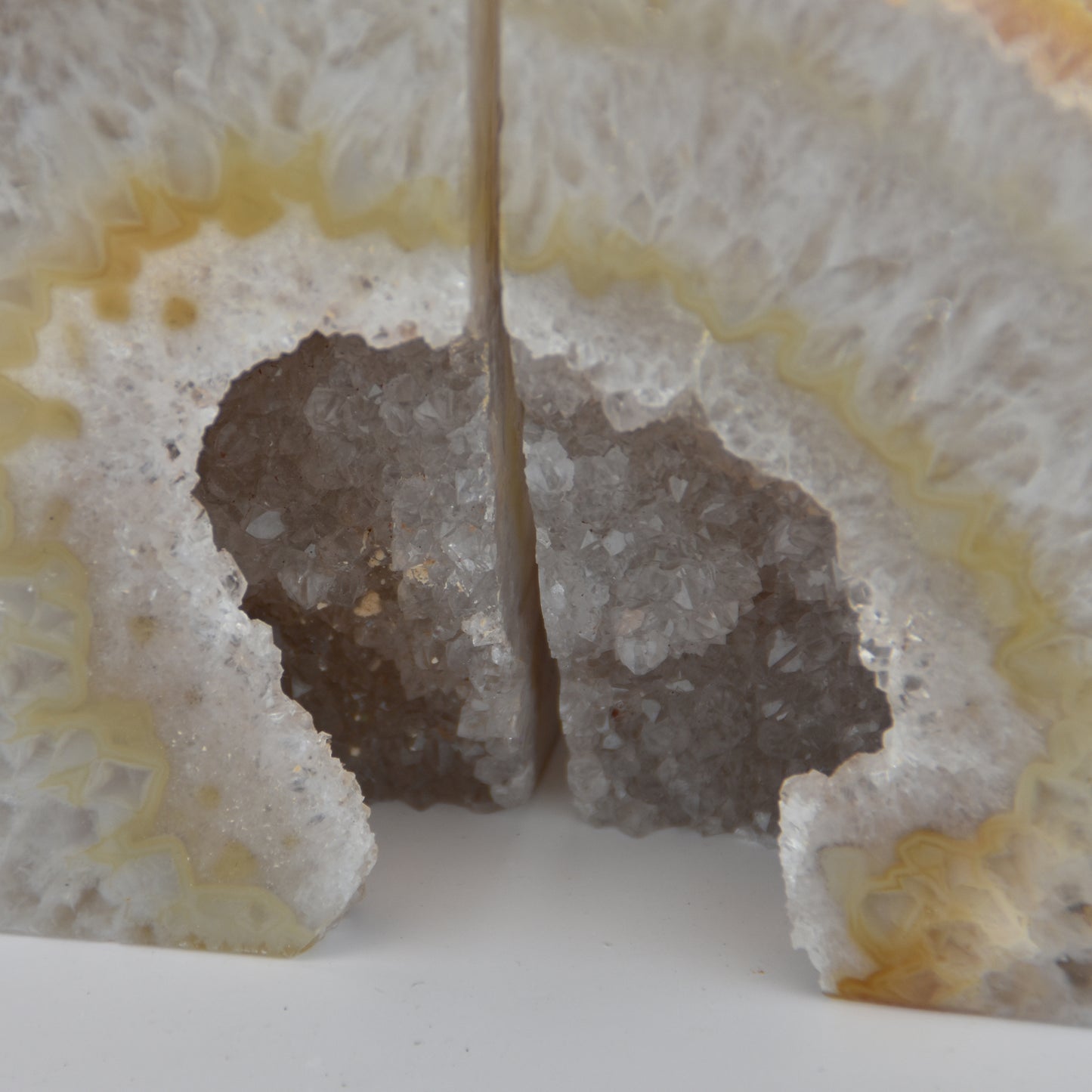 Agate Geode Center Bookends