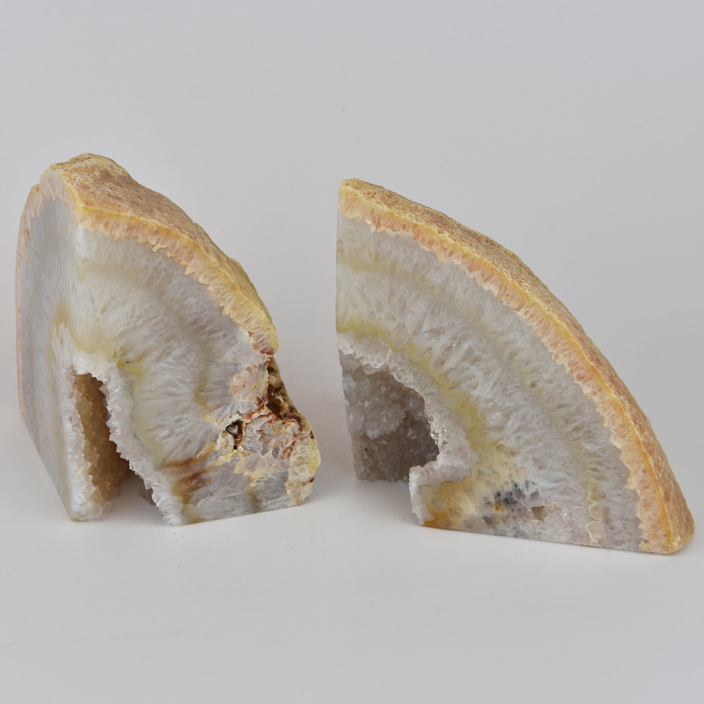 Agate Geode Center Bookends