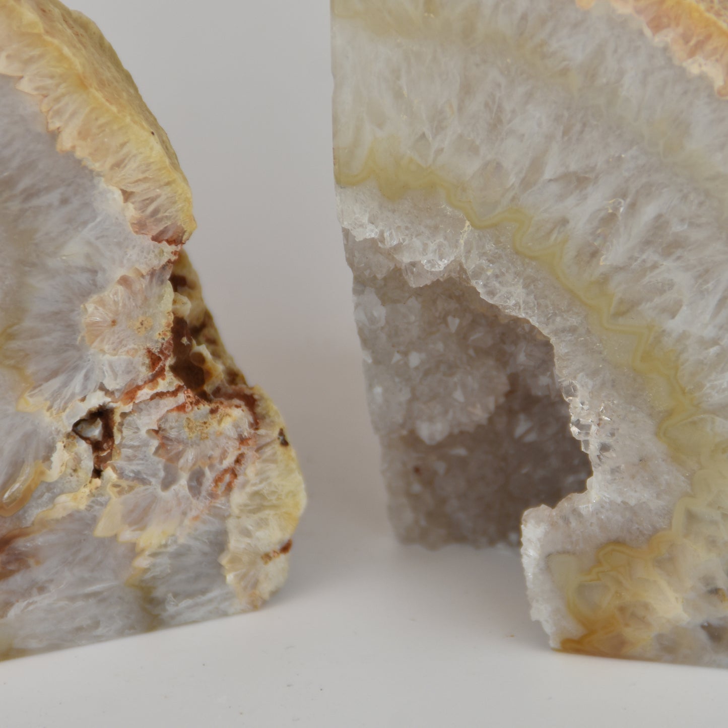 Agate Geode Center Bookends