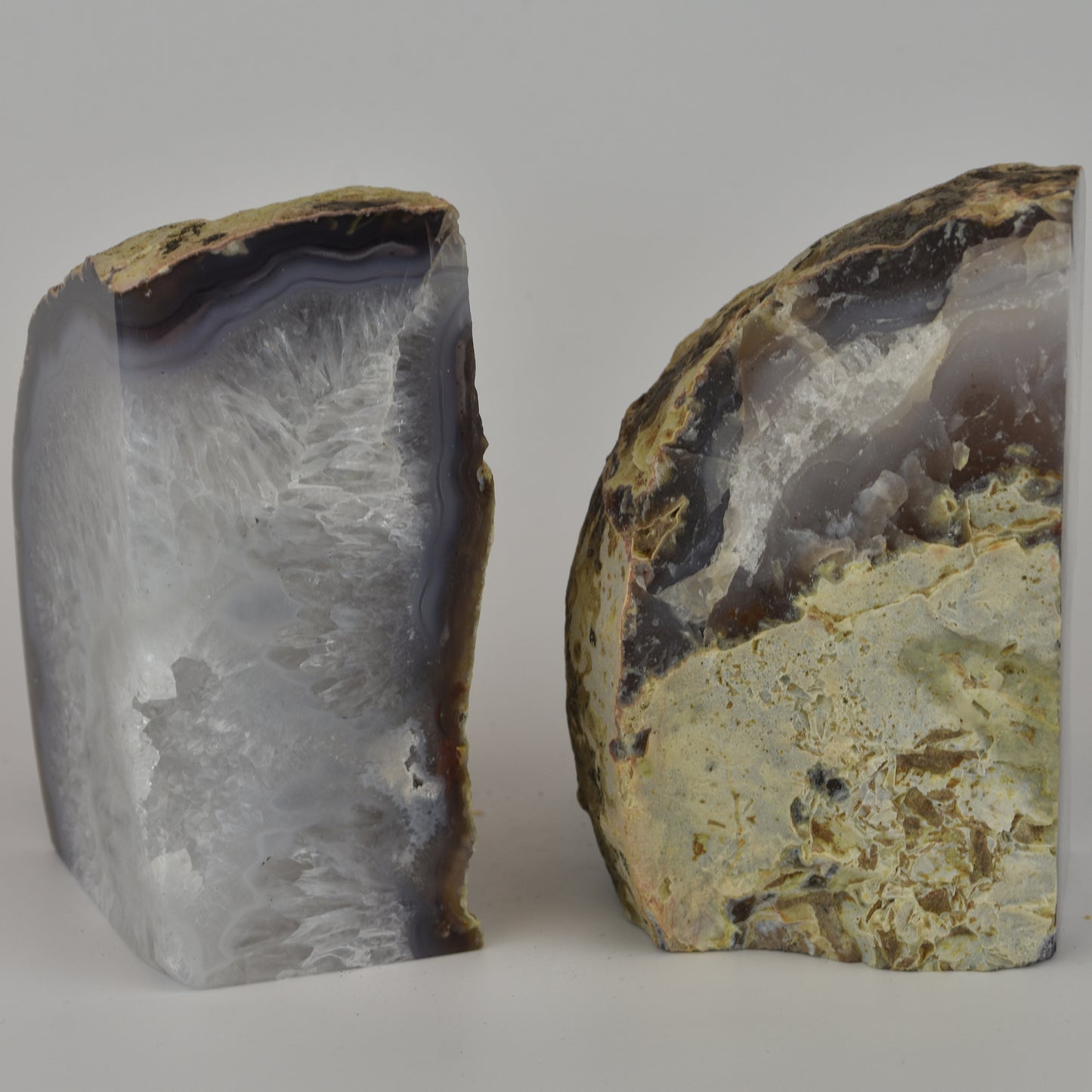 Agate Geode Center Bookends