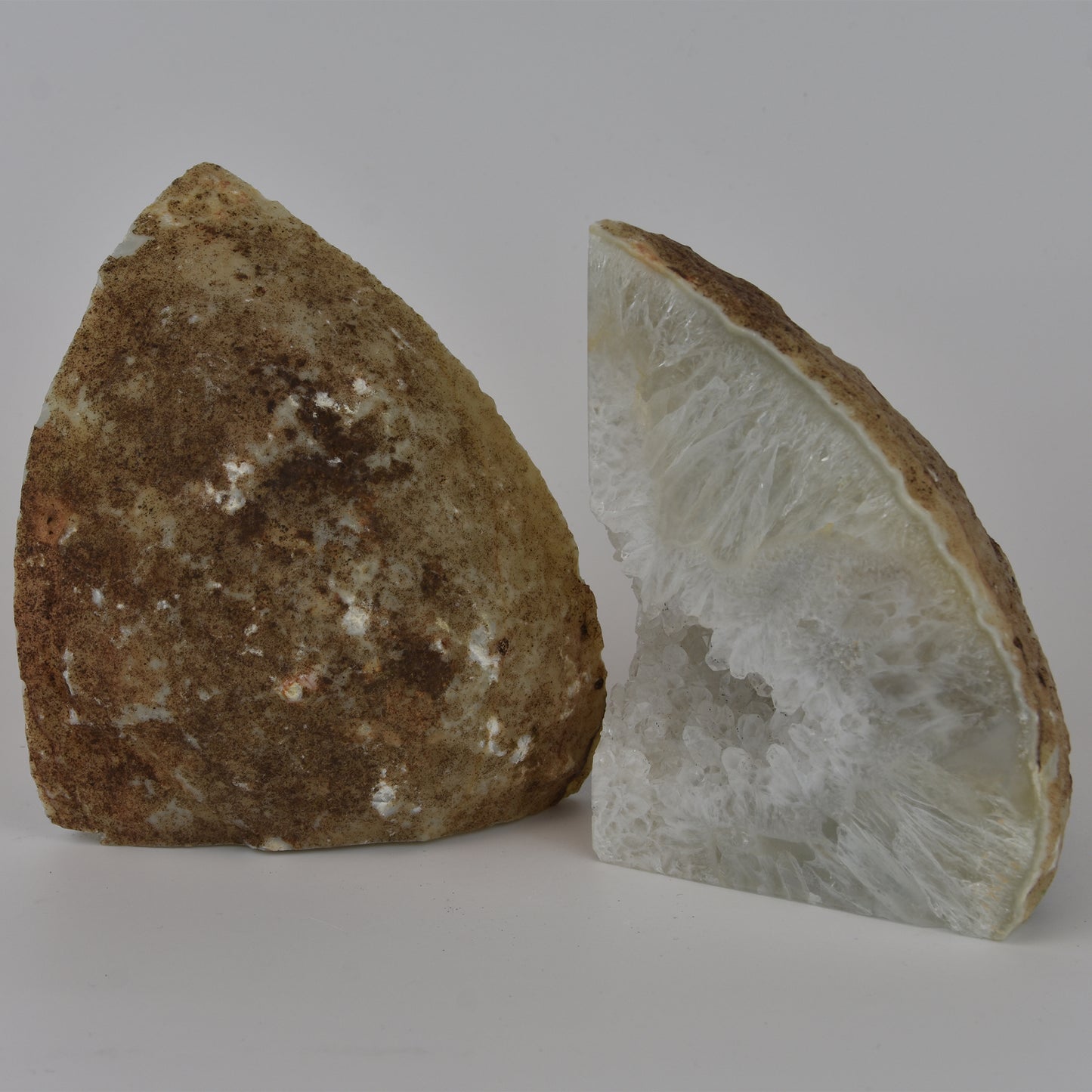 Agate Geode Center Bookends