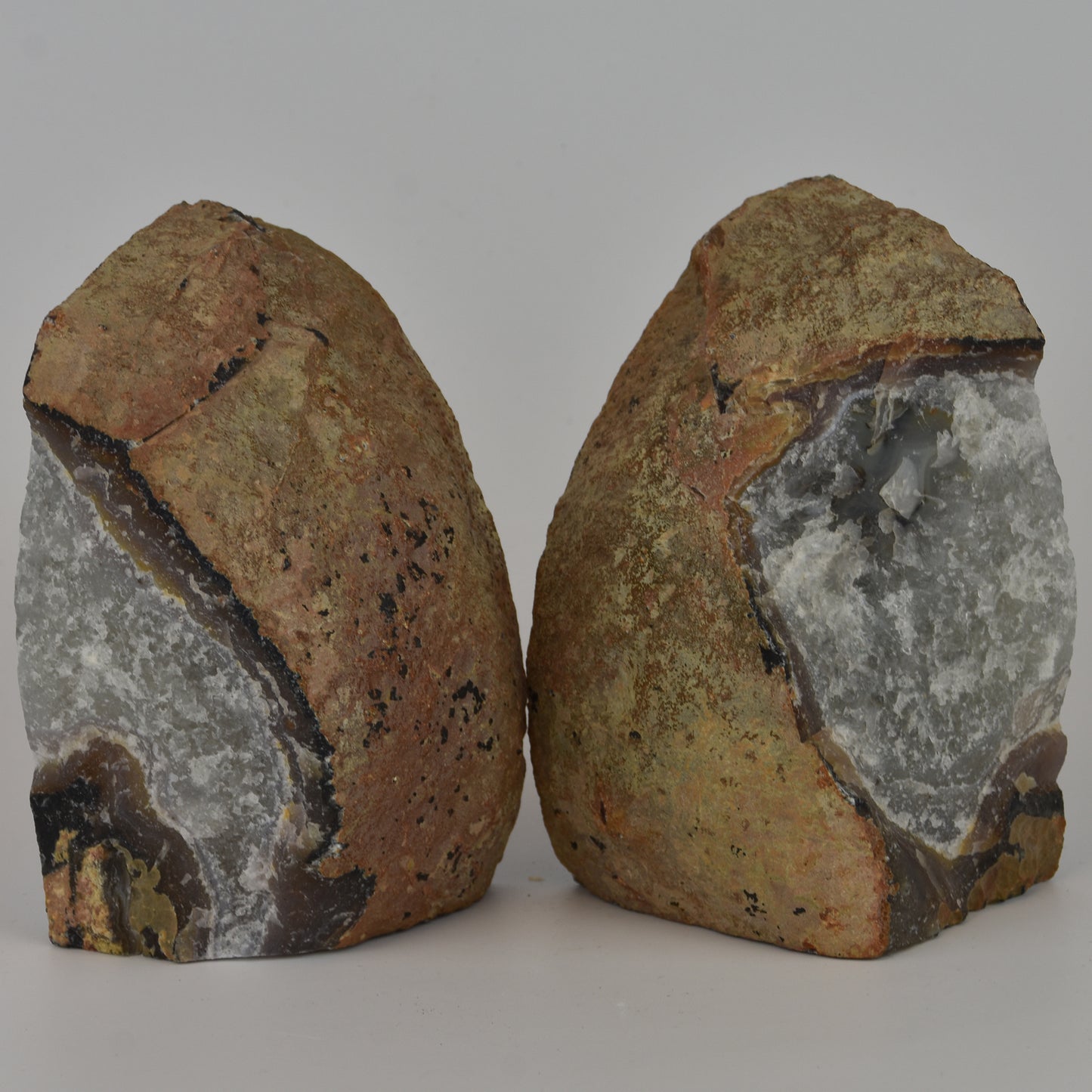 Agate Geode Center Bookends