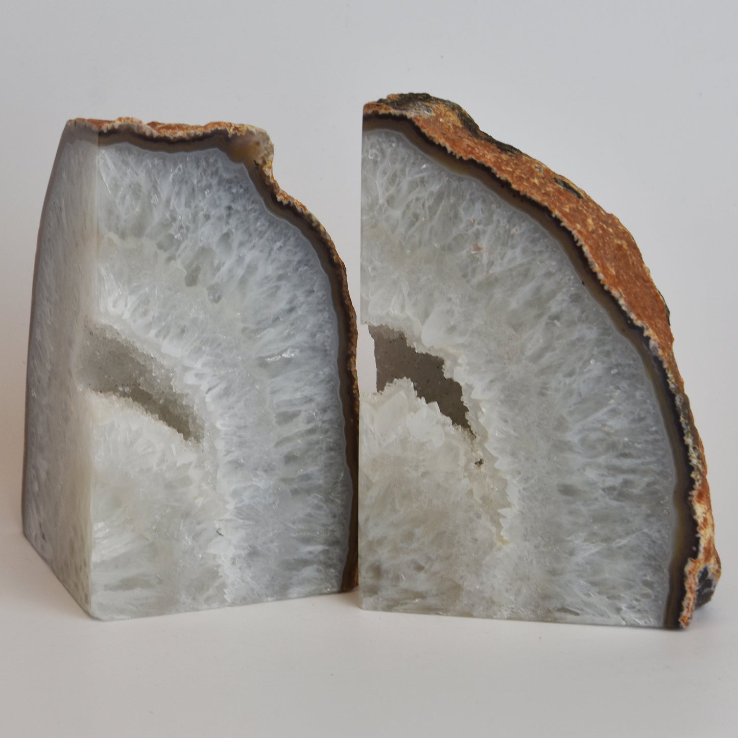 Agate Geode Center Bookends