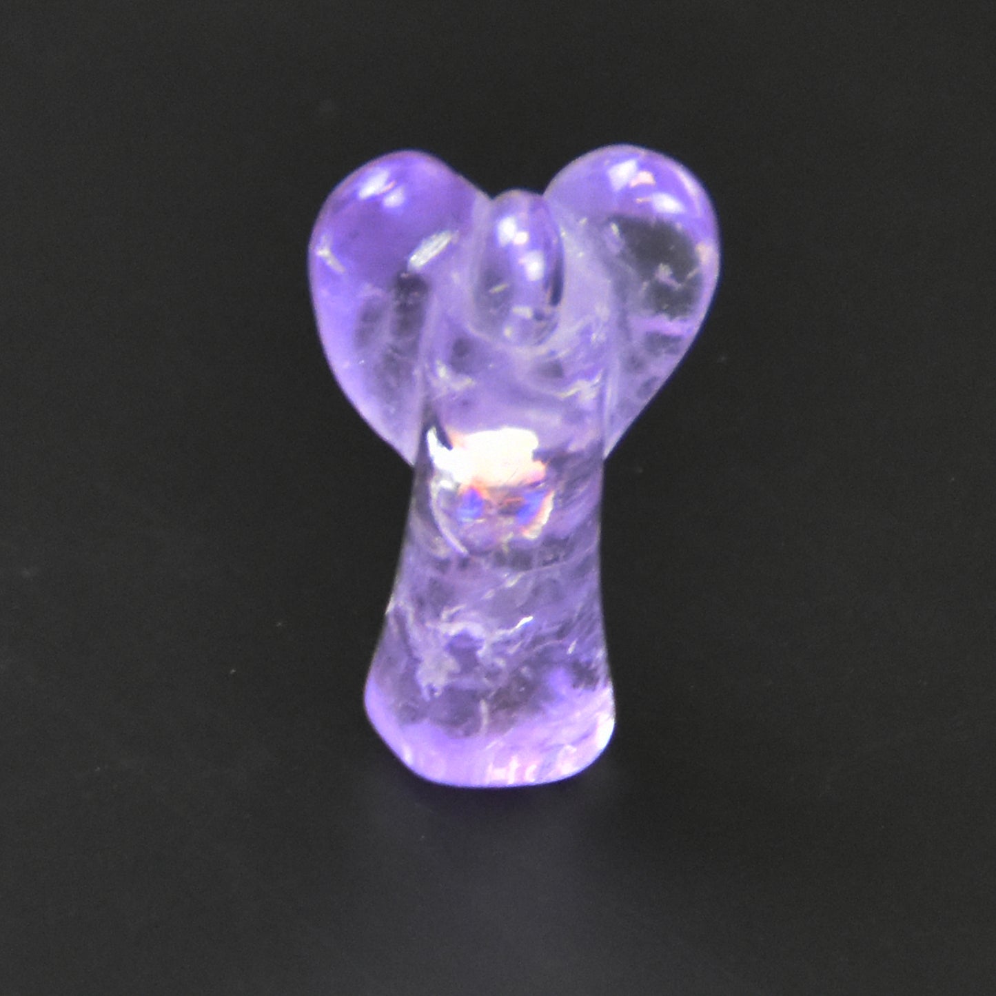 Amethyst Crystal Angel Carving Purple