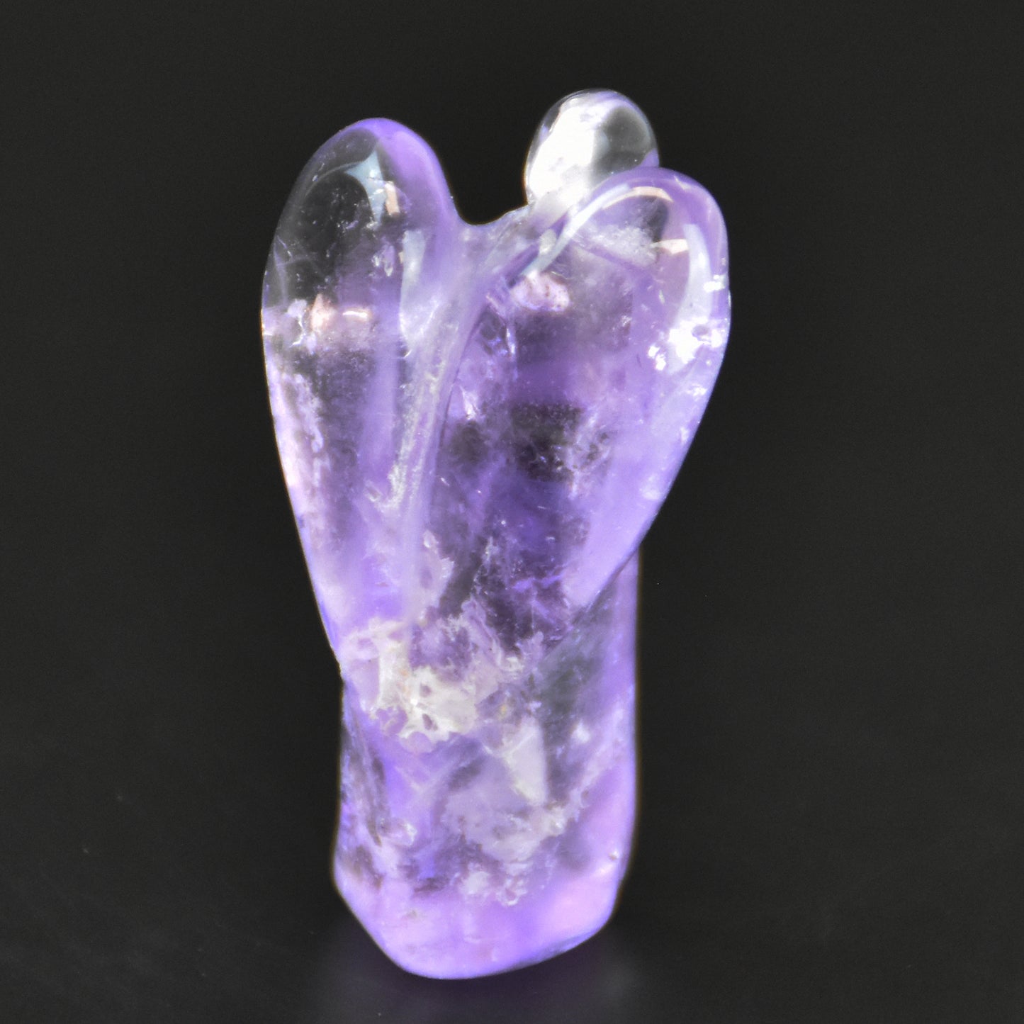 Amethyst Crystal Angel Carving Purple