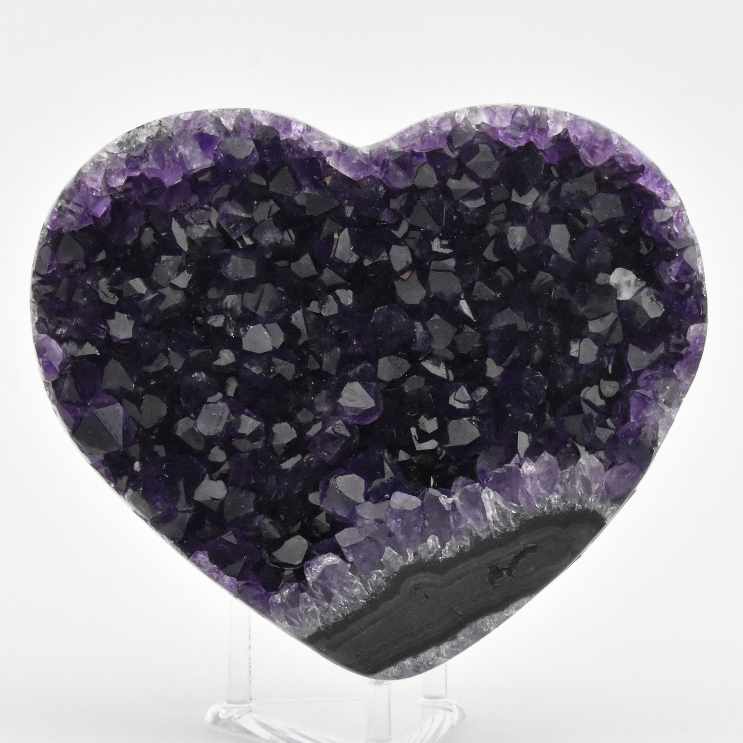 Amethyst Cluster Heart