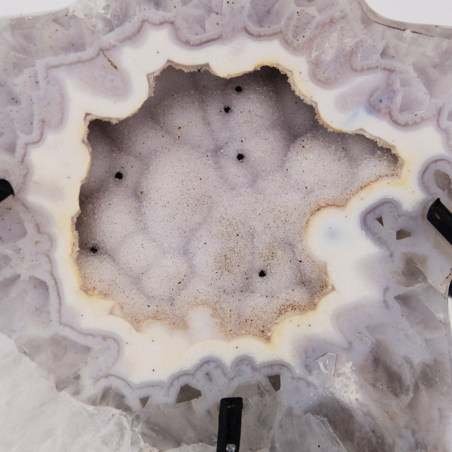 Agate Geode Center Star with Stand