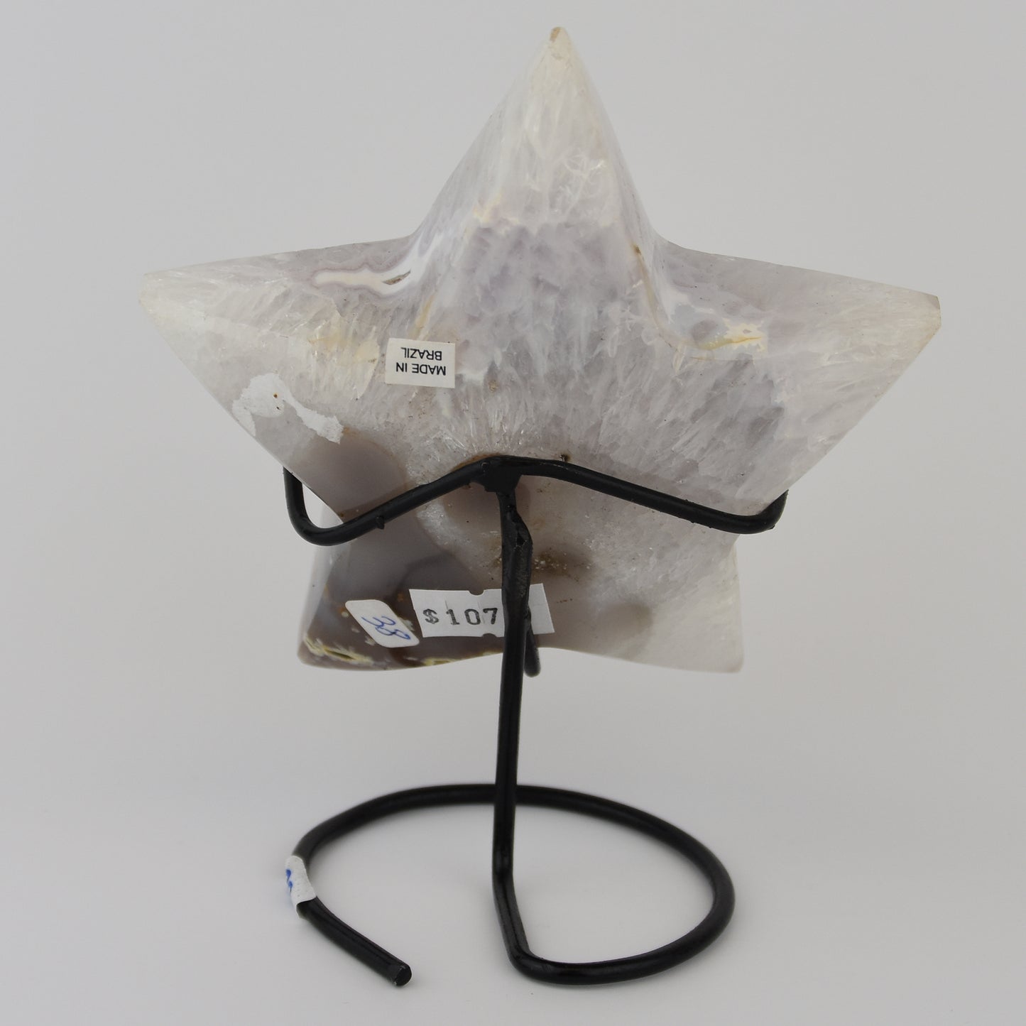 Agate Geode Center Star with Stand