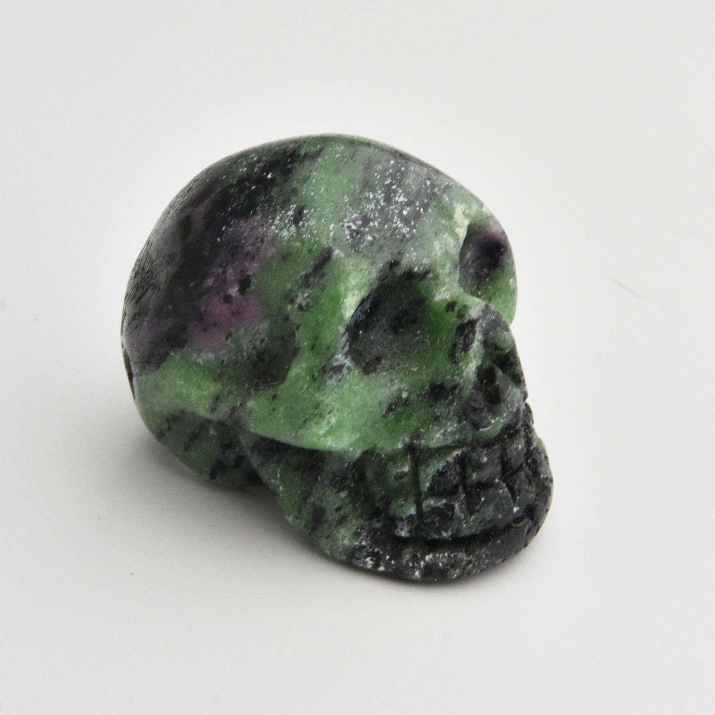 Ruby Zoisite Skull