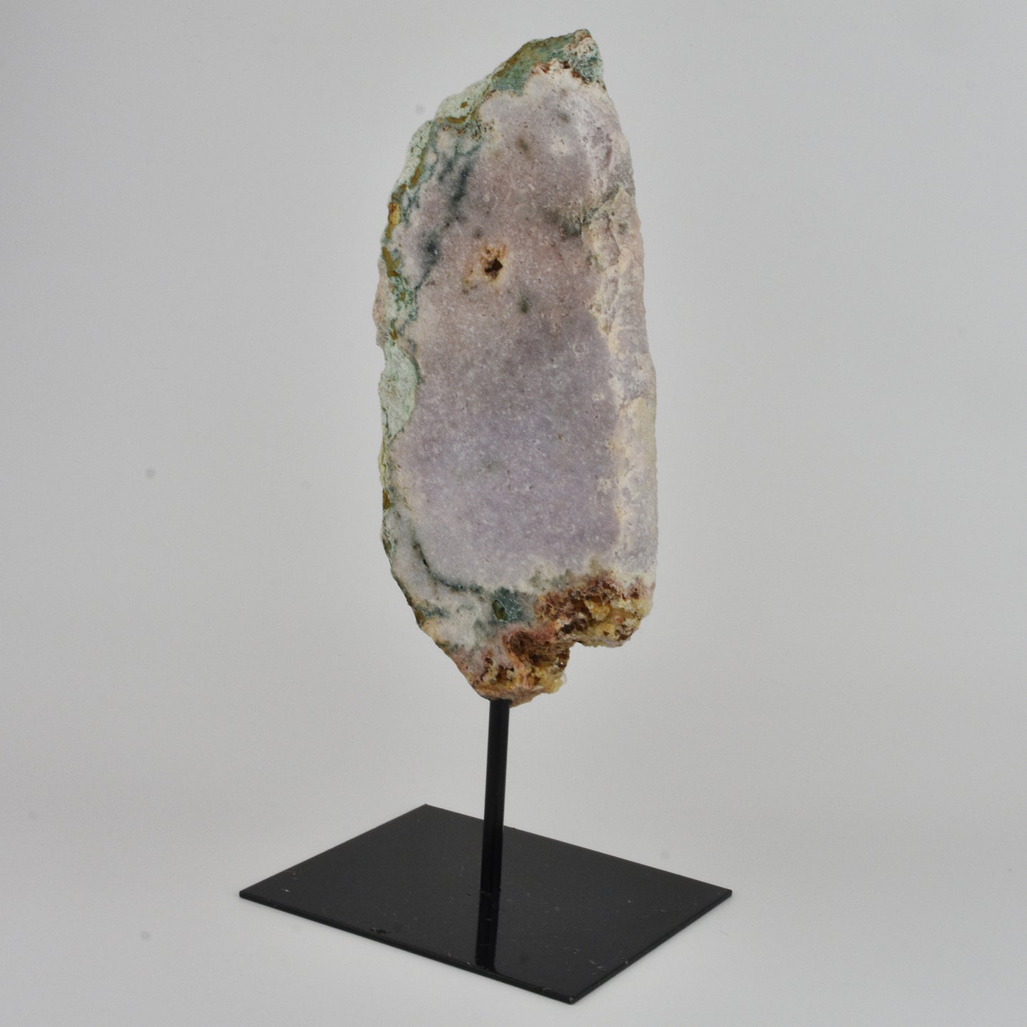 Pink Amethyst Slab on Metal Stand