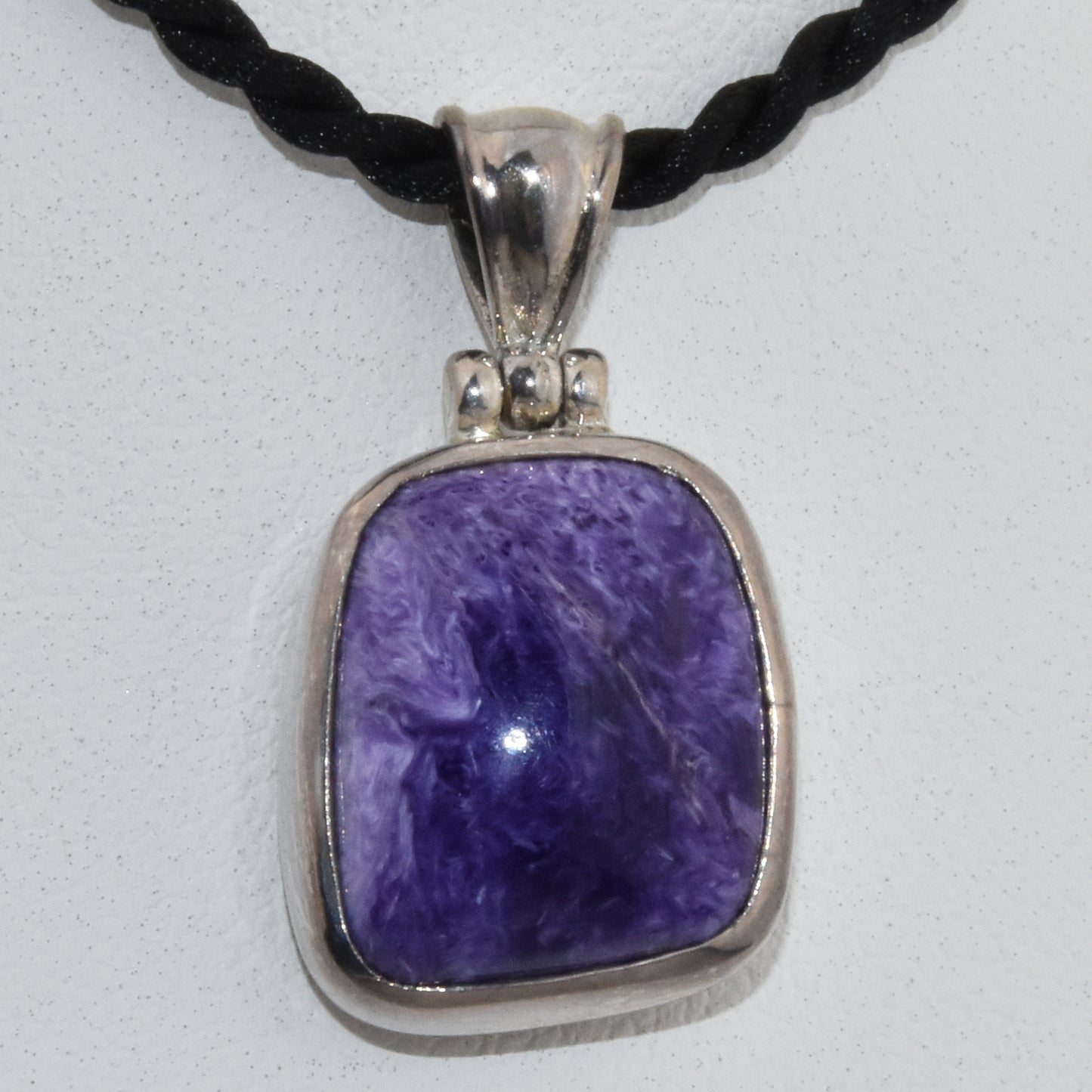 Charoite Sterling Silver Pendant