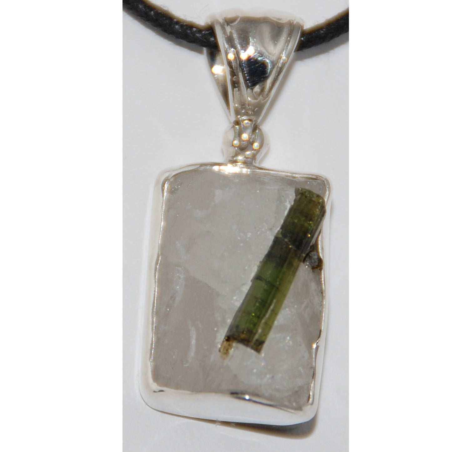 Tourmaline in Quartz Pendant