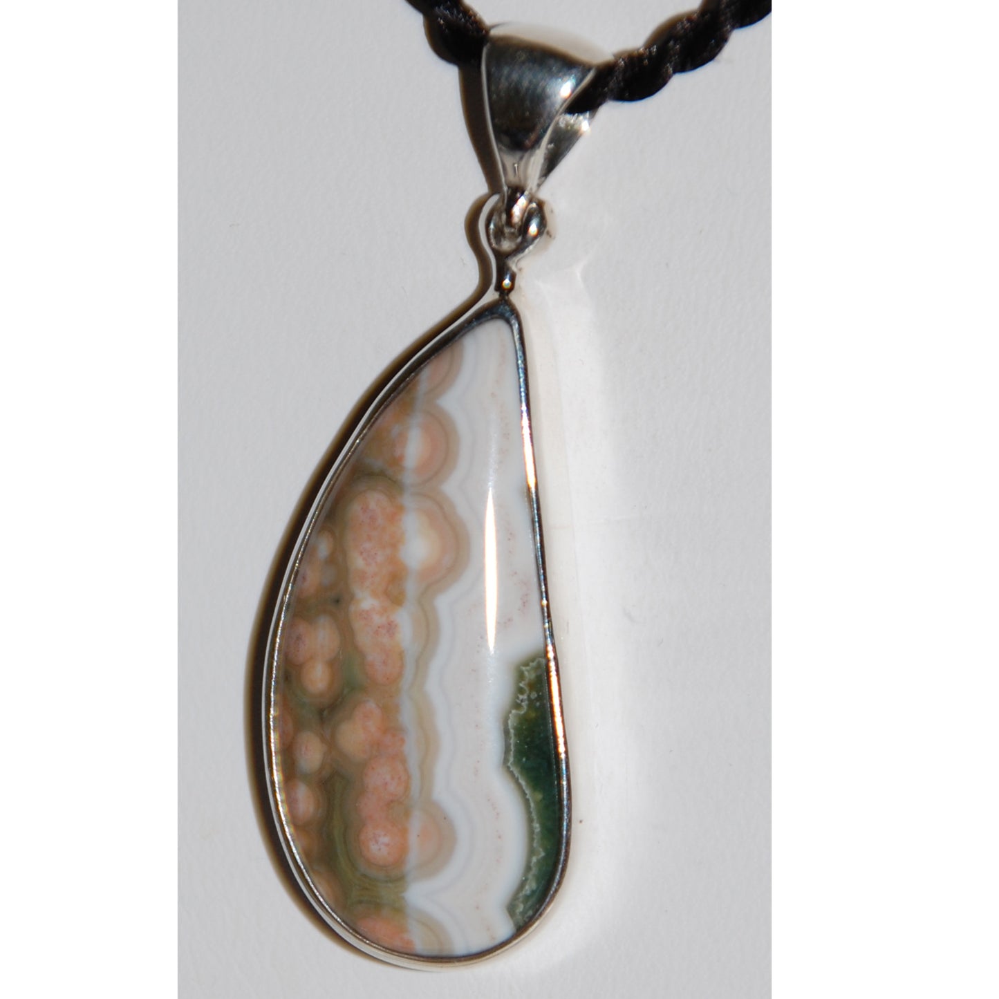 Ocean Jasper Sterling Silver Pendant