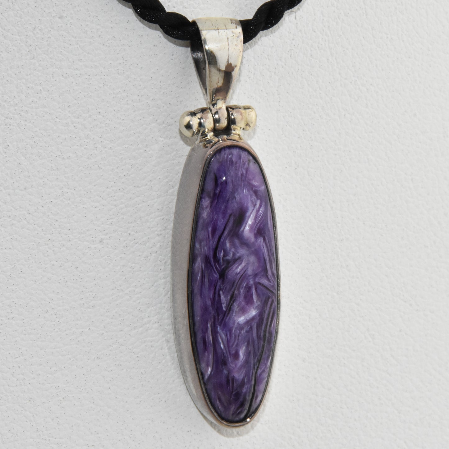 Charoite Sterling Silver Pendant