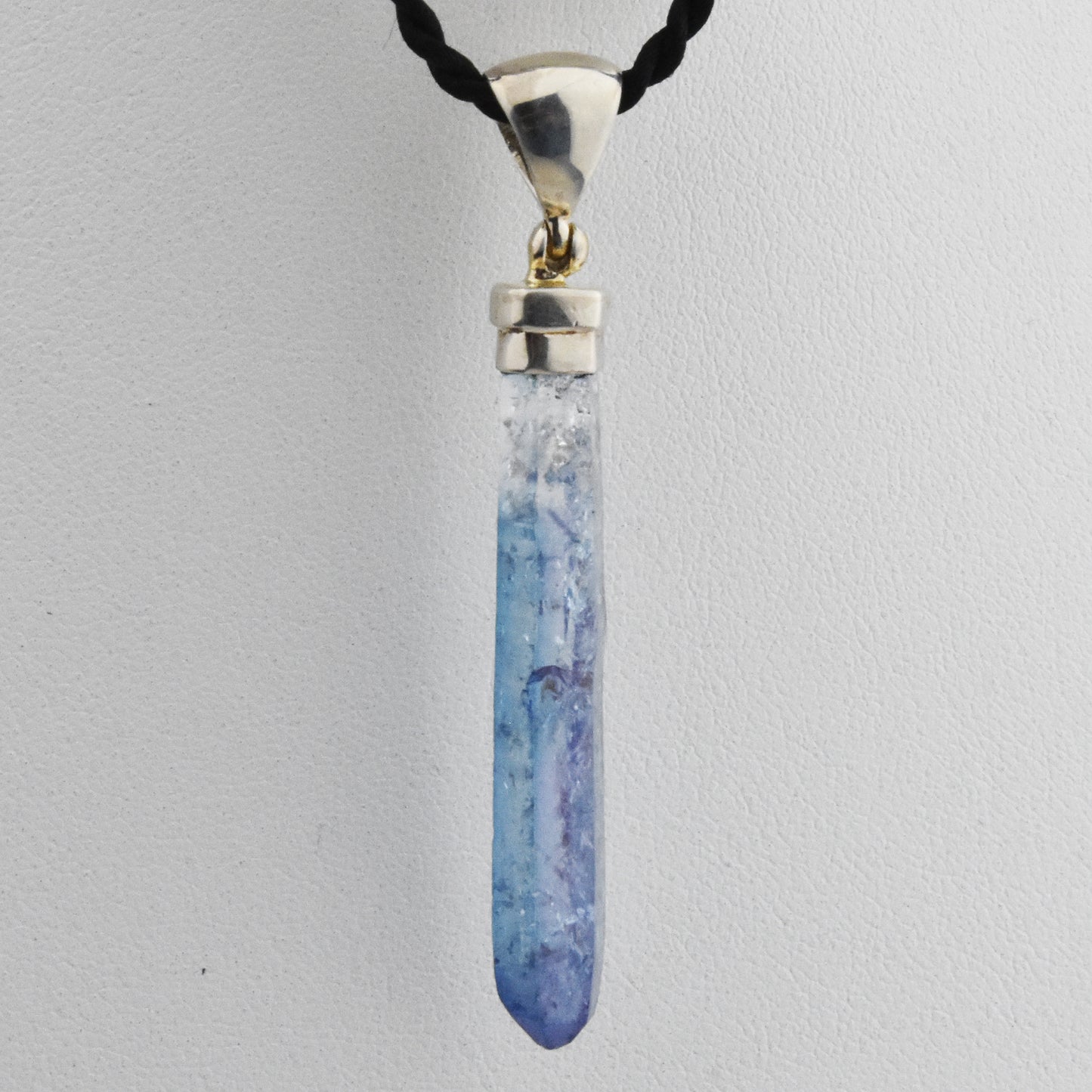 Aura Tanzanite Point Sterling Silver Pendant
