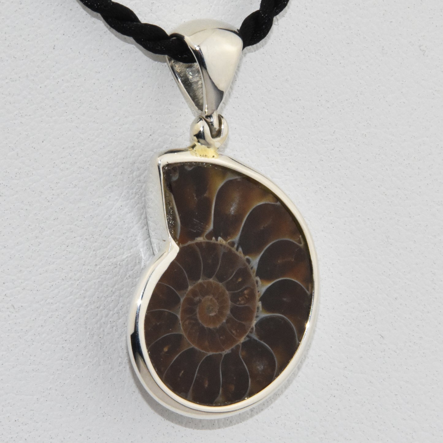Ammonite Sterling Silver Pendant