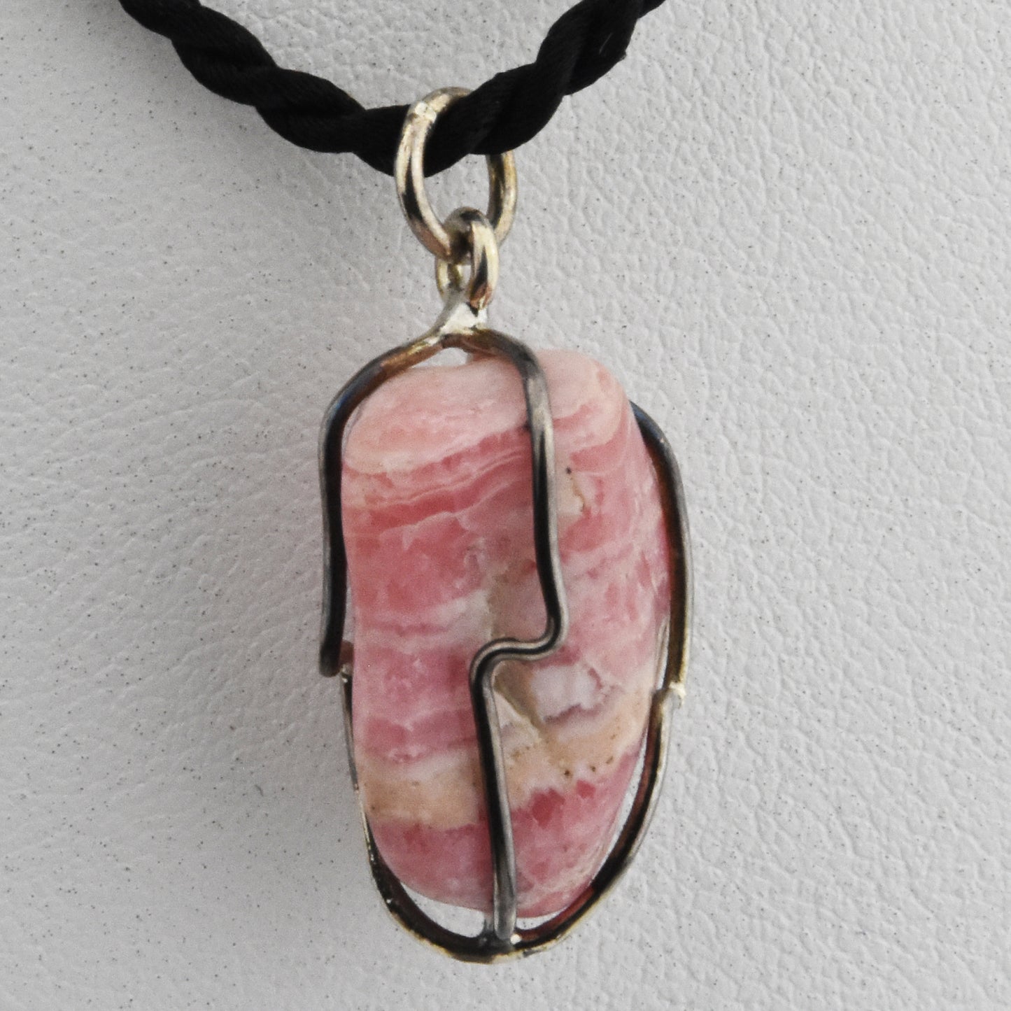 Rhodochrosite Wire wrapped Pendant
