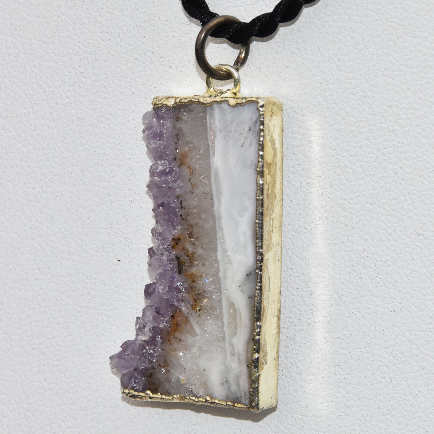 Amethyst Slice Pendant