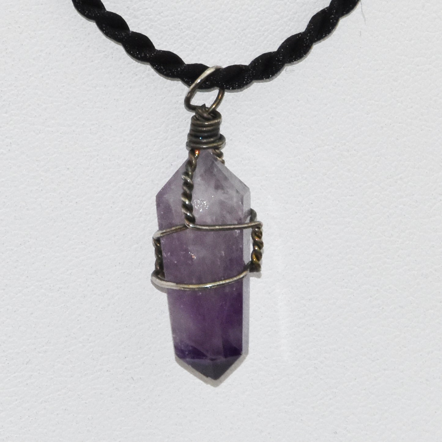 Amethyst Point Pendant Wire Wrapped