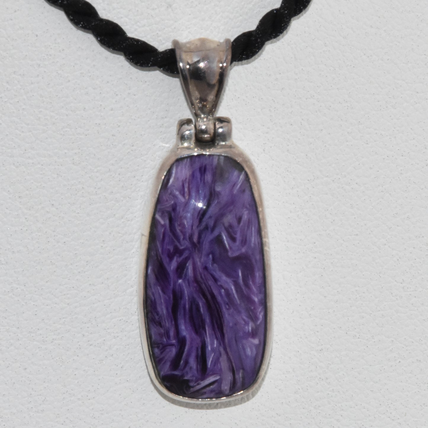 Charoite Sterling Silver Pendant
