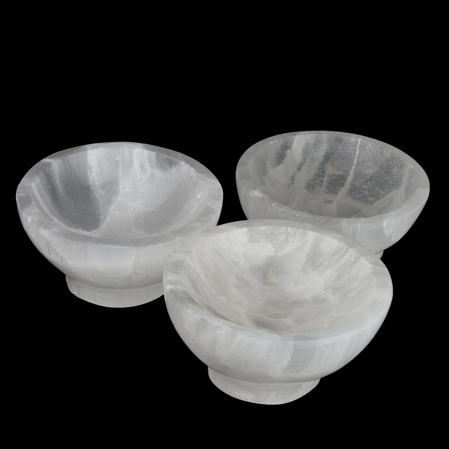 Selenite Round Bowls