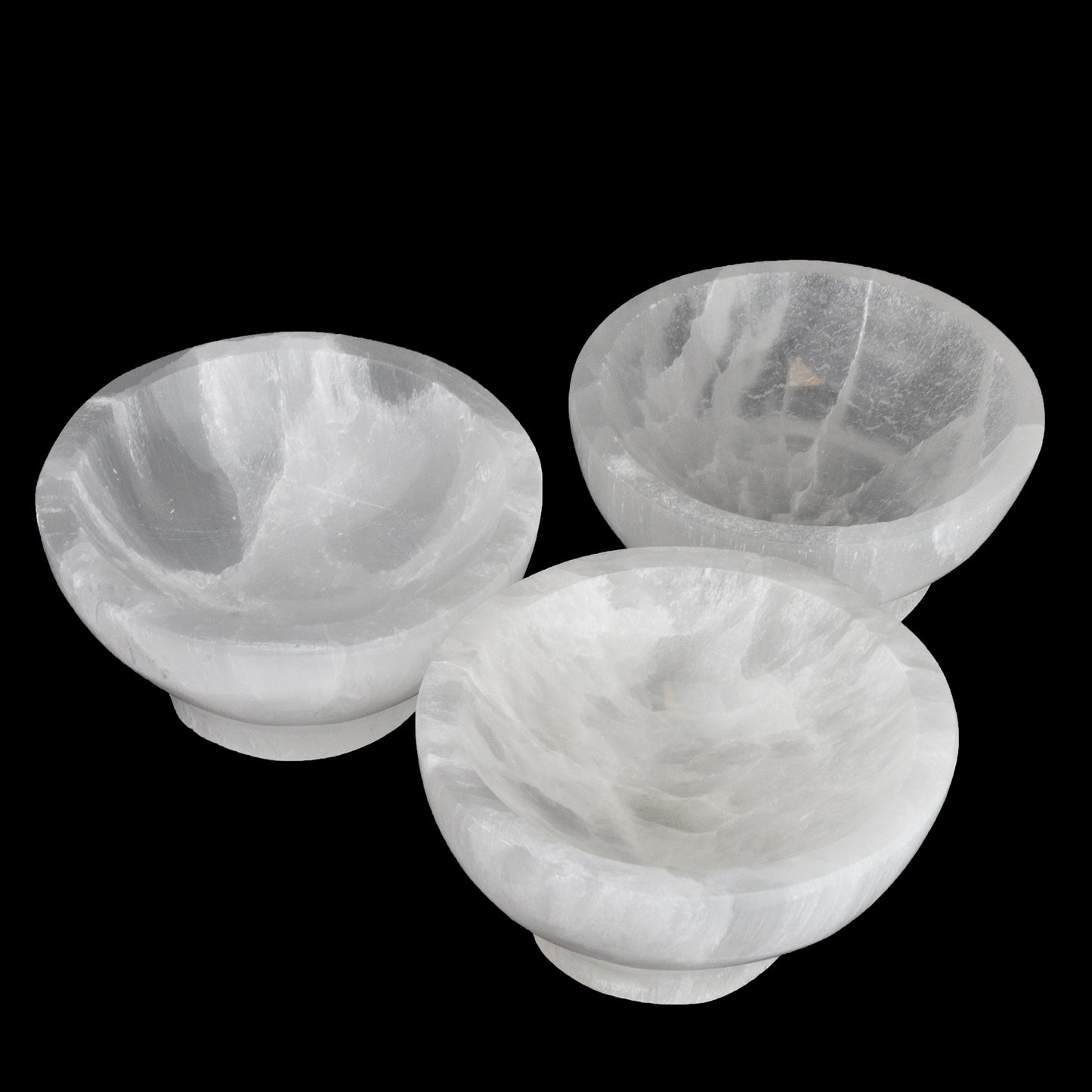 Selenite Round Bowls