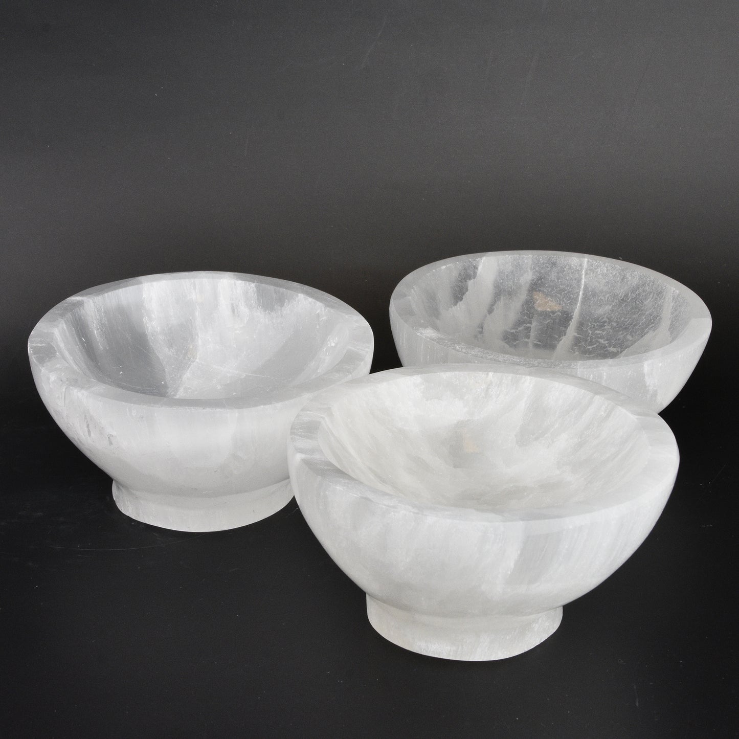 Selenite Round Bowls