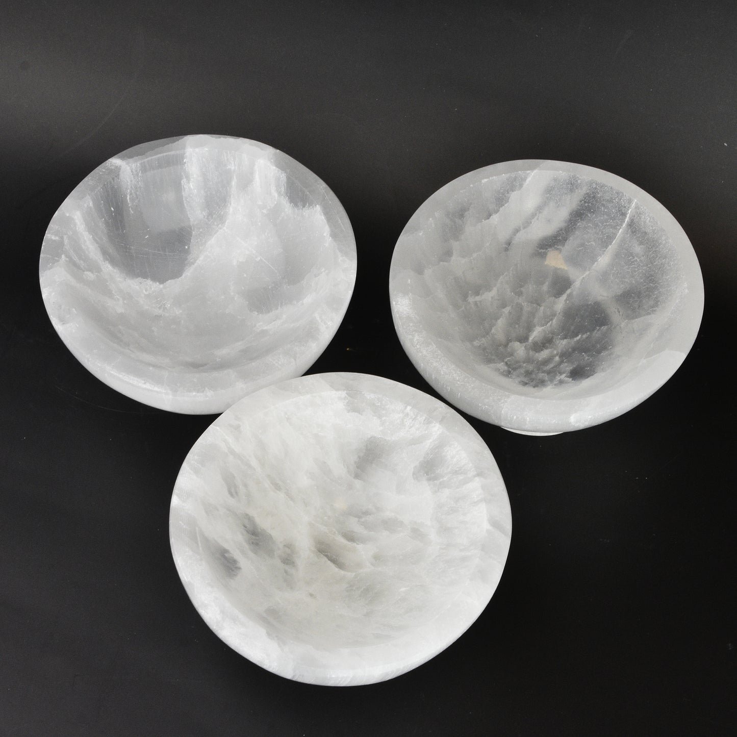 Selenite Round Bowls
