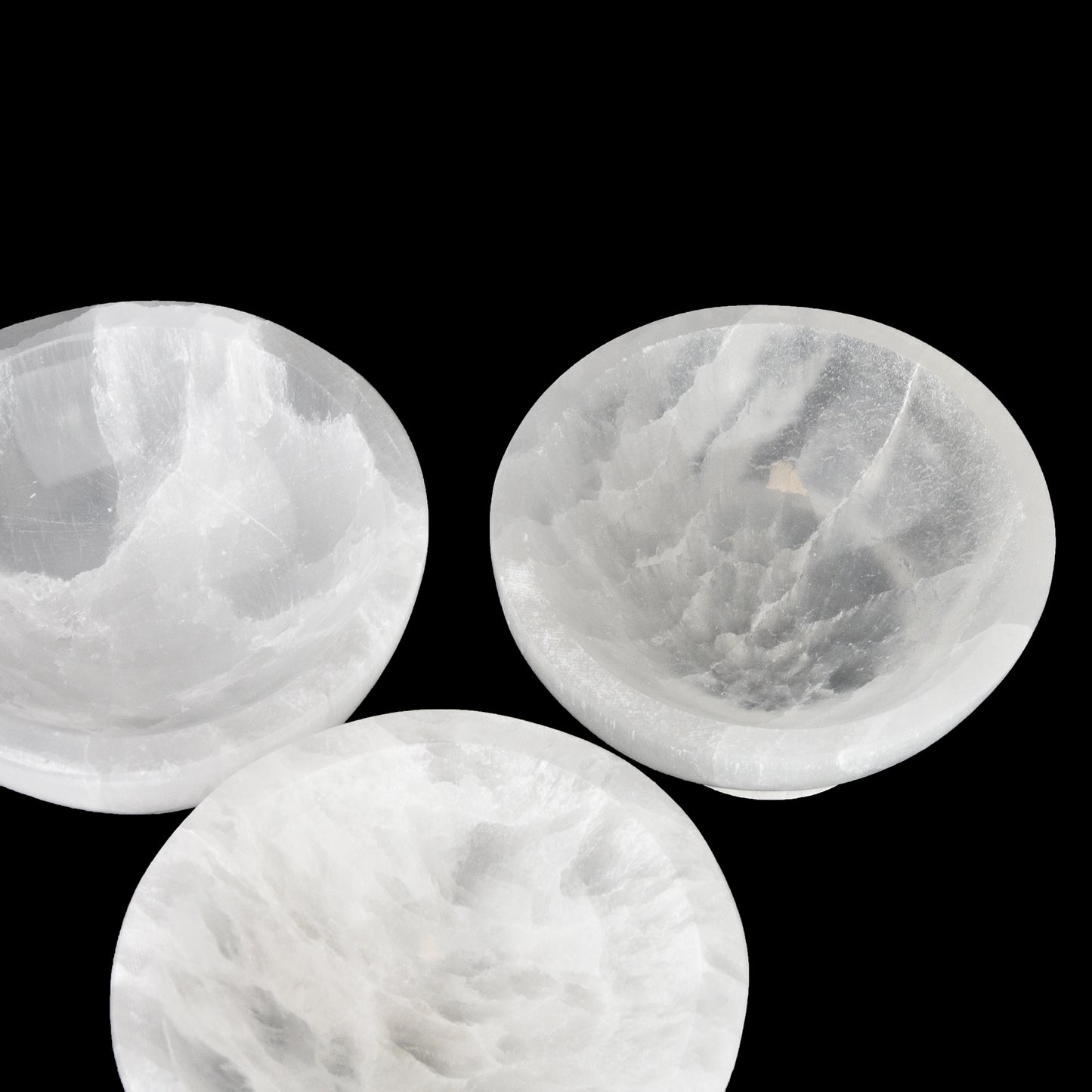 Selenite Round Bowls
