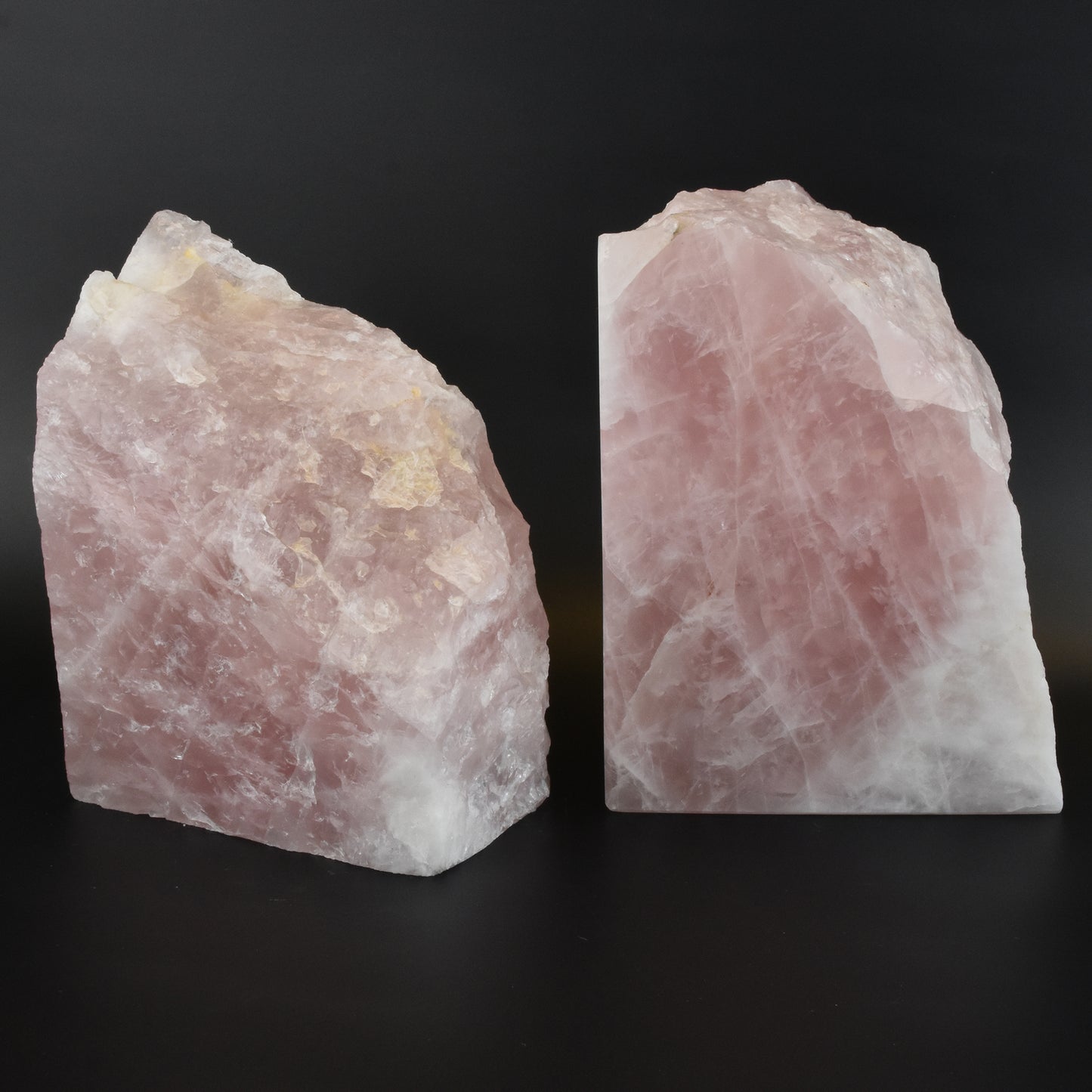Rose Quartz Bookends