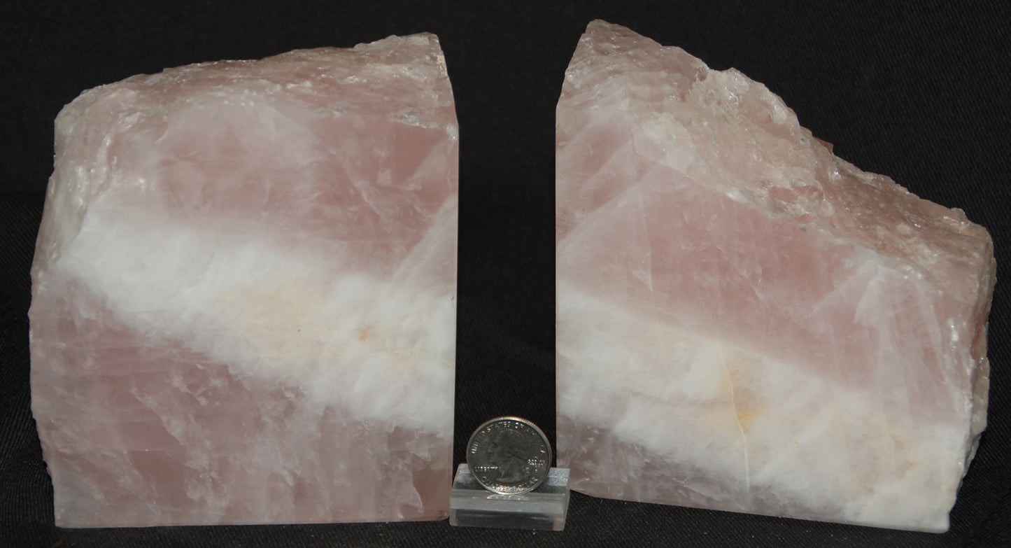Rose Quartz Bookend