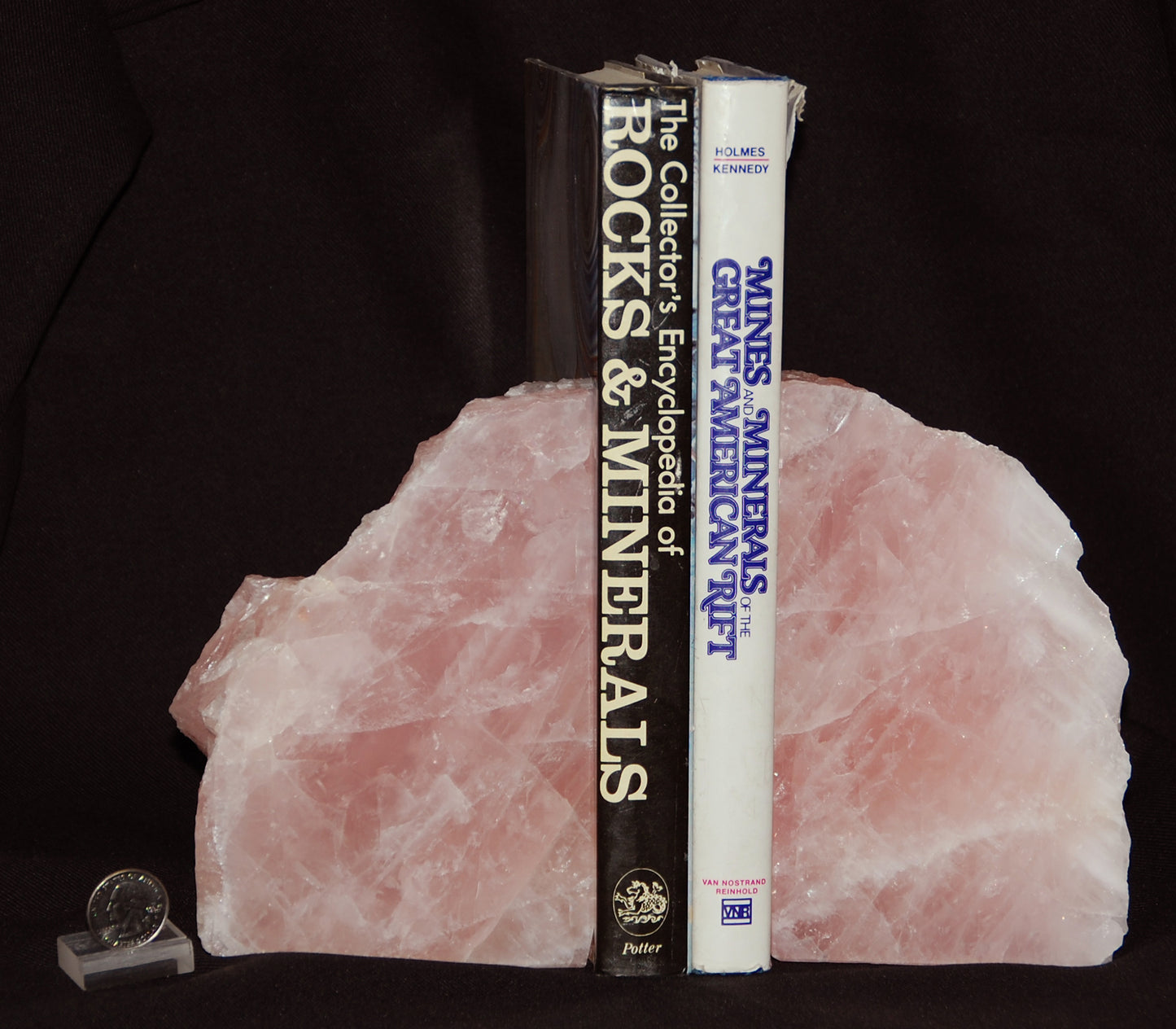 Rose Quartz Bookends