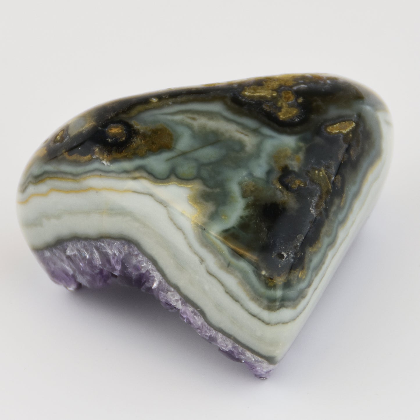 Amethyst Cluster Heart