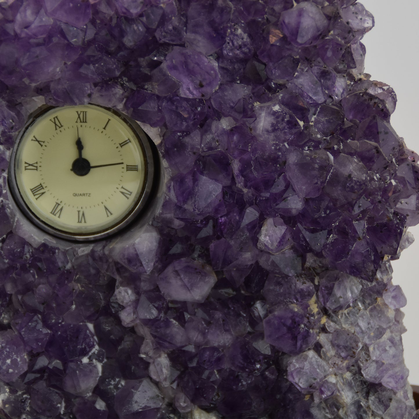 Amethyst Cluster Clock