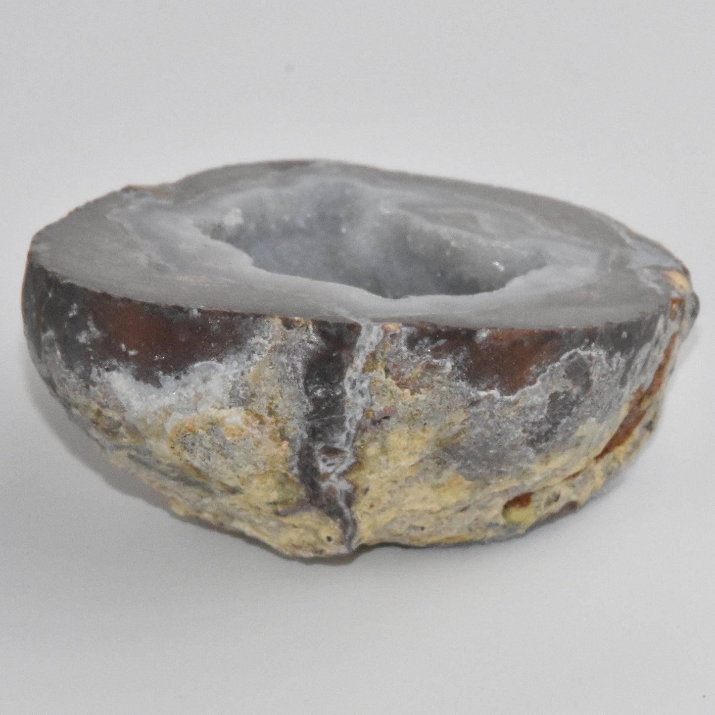 Dugway Geode Rock and Mineral Sample Quartz Chalcedony Banding