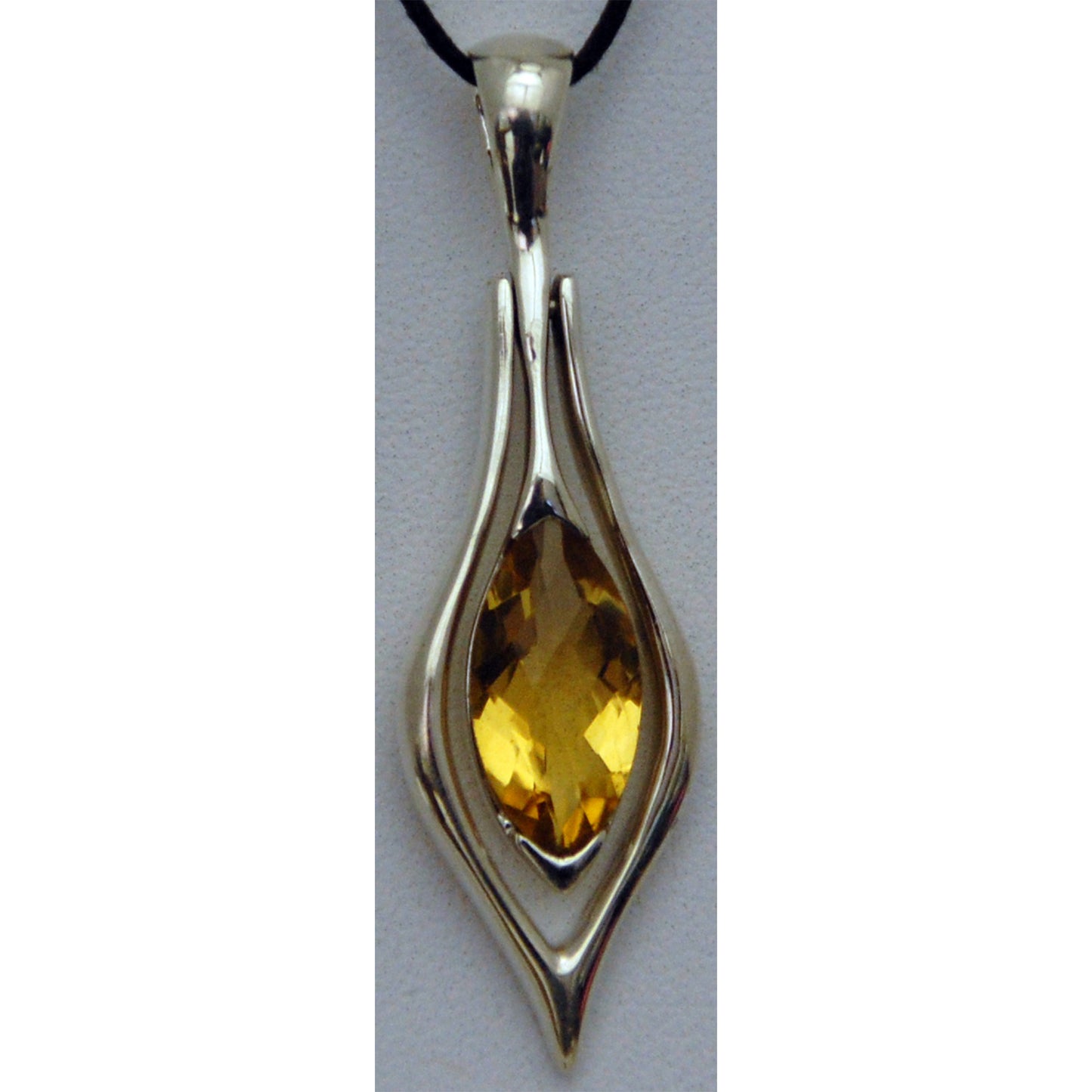 Citrine Sterling Silver Pendant